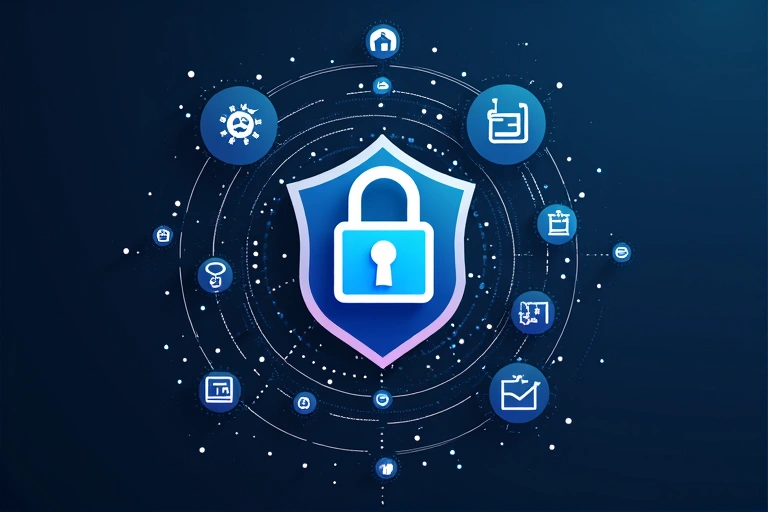 Simboluri de securitate cibernetică și protecția datelor